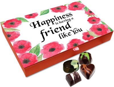 

Chocholik Friendship Gift - Happiness Is Having A Friend Like You Chocolate Box - 12 Pc Truffles(144 g)