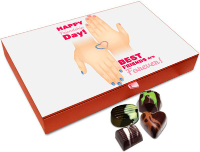

Chocholik Friendship Gift - Best Friends Are Forever Chocolate Box - 12 Pc Truffles(144 g)