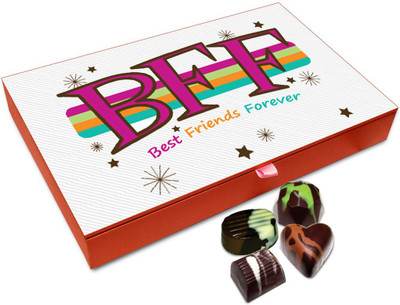 

Chocholik Friendship Gift - Best Friends For Ever Chocolate Box - 12 Pc Truffles(144 g)