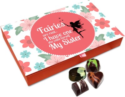 

Chocholik Rakhi Gift Box - I Have A Cute Sister Chocolate Box For Brother / Sister - 12pc Truffles(144 g)