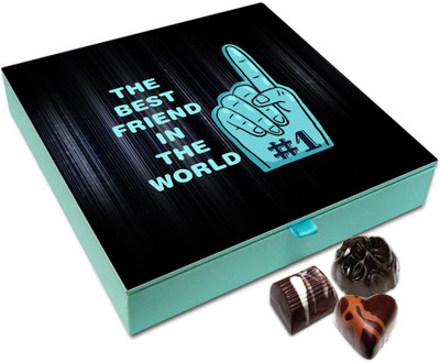 

Chocholik Friendship Gift Box - The Best Friend In The World Chocolate Box - 9pc Truffles(108 g)