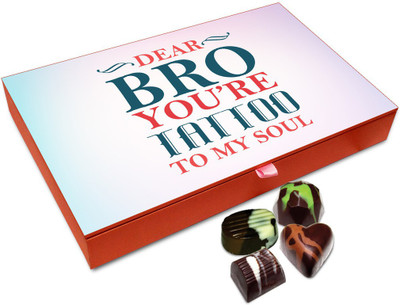 

Chocholik Raksha-bandhan Gift Box - Tattoo To My Soul Chocolate Box For Brother / Sister - 12pc Truffles(144 g)
