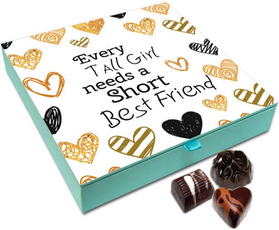 

Chocholik Friendship Gift - Our Unique Friendship Combination Chocolate Box For Friends - 9 Pc Truffles(108 g)