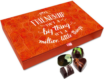 

Chocholik Friendship Gift - Our Friendship Is Million Little Things Chocolate Box - 12 Pc Truffles(144 g)