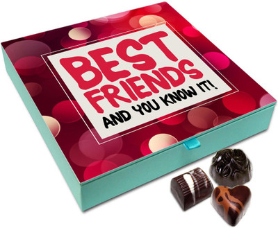

Chocholik Friendship Gift - Best Friends And You Know It Chocolate Box For Friends - 9 Pc Truffles(108 g)