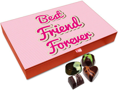 

Chocholik Friendship Gift - Stay Cheerful My Best Friend Chocolate Box - 12 Pc Truffles(144 g)