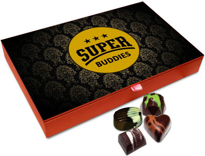 

Chocholik Friendship Gift - Super Buddies Chocolate Box - 12 Pc Truffles(144 g)