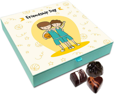 

Chocholik Friendship Gift - Have A Wonderful Friendship Day Chocolate Box For Friends - 9 Pc Truffles(108 g)