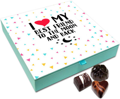 

Chocholik Friendship Gift Box - I Love My Best Friends Chocolate Box - 9pc Truffles(108 g)