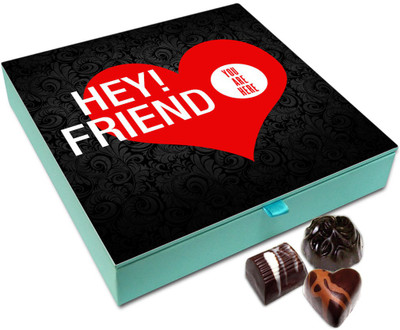 

Chocholik Friendship Gift - Friends Are In My Heart Chocolate Box For Friends - 9 Pc Truffles(108 g)