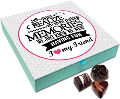 

Chocholik Friendship Gift - Having Fun With My Friend Chocolate Box For Friends - 9 Pc Truffles(108 g)