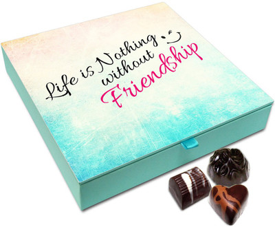 

Chocholik Friendship Gift - Life Is Nothing Without Friendship Chocolate Box For Friends - 9 Pc Truffles(108 g)