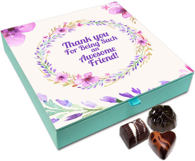 

Chocholik Friendship Gift - Thank You For Being An Awesome Friend Chocolate Box For Friends - 9 Pc Truffles(108 g)