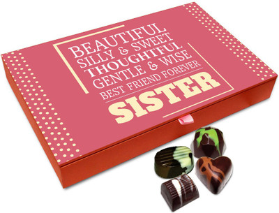 

Chocholik Rakhi Gift Box -sis You Are Best Friend Forever Chocolate Box For Brother / Sister - 12pc Truffles(144 g)