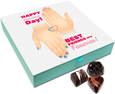 

Chocholik Friendship Gift - Best Friends Are Forever Chocolate Box For Friends - 9 Pc Truffles(108 g)