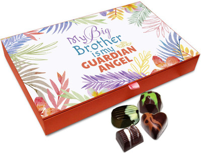 

Chocholik Raksha-bandhan Gift Box - Big Brother Is My Angel Chocolate Box For Brother / Sister - 12pc Truffles(144 g)