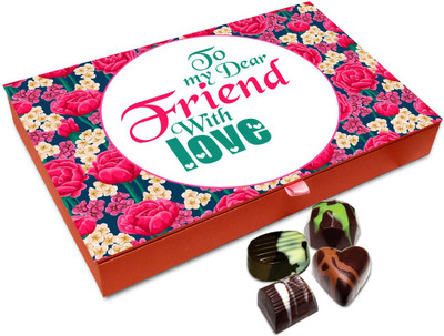 

Chocholik Friendship Gift - To My Dear Friend With Love Chocolate Box - 12 Pc Truffles(144 g)