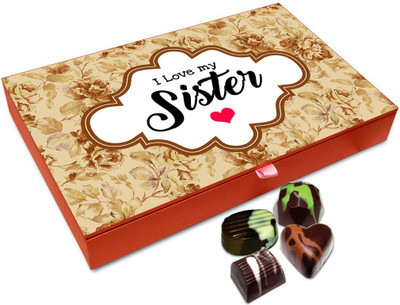 

Chocholik Rakhi Gift Box - Loving Sister Chocolate Box For Brother / Sister - 12pc Truffles(144 g)
