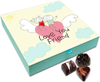 

Chocholik Friendship Gift - Love You My Friend Chocolate Box For Friends - 9 Pc Truffles(108 g)