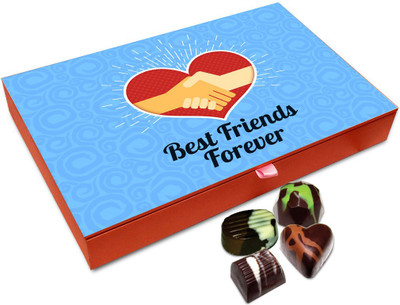 

Chocholik Friendship Gift - Best Friends Now And Forever Chocolate Box - 12 Pc Truffles(144 g)