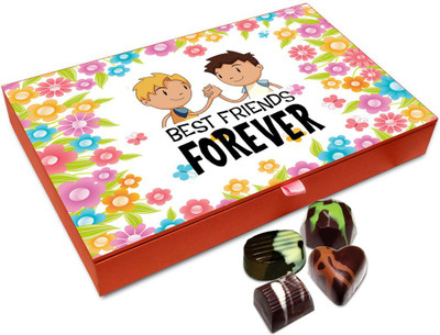 

Chocholik Friendship Gift - You And Me Best Friends Forever Chocolate Box - 12 Pc Truffles(144 g)