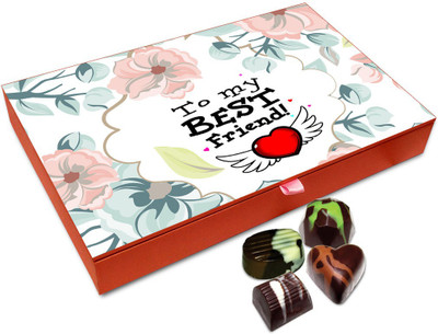 

Chocholik Friendship Gift - To My Best Friend Chocolate Box - 12 Pc Truffles(144 g)