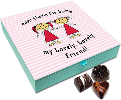 

Chocholik Friendship Gift - Thanks for Being My Wonderful Friend Chocolate Box For Friends - 9 Pc Truffles(108 g)