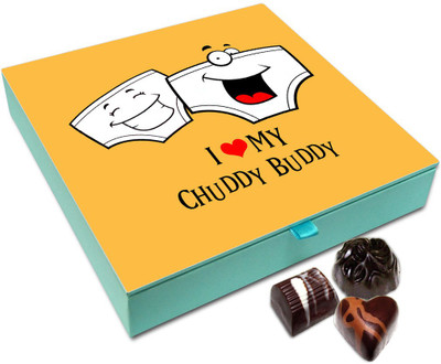 

Chocholik Friendship Gift Box - I Love My Childhood Friends Chocolate Box - 9pc Truffles(108 g)