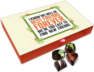 

Chocholik Friendship Gift - I Know We Will Be Best Friends Forever Chocolate Box - 12 Pc Truffles(144 g)