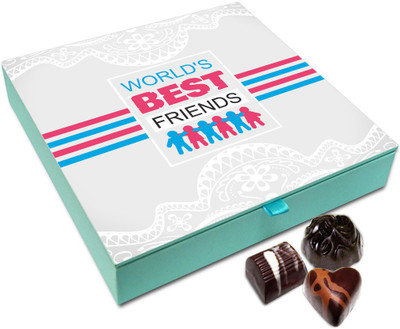 

Chocholik Friendship Gift - World's Best Friend Chocolate Box For Friends - 9 Pc Truffles(108 g)