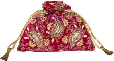 

Jewellerkaka Casual Pink, Gold, White Clutch, Gold;pink;white