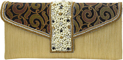 

Jewellerkaka Casual Gold, Black Clutch, Black;gold