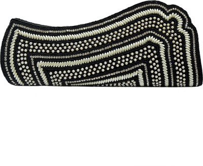 

Jewellerkaka Casual Black, White Clutch