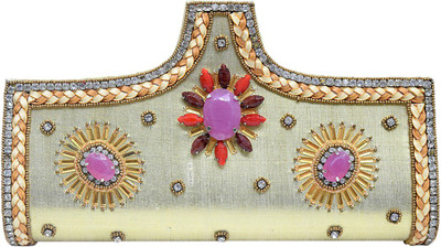 

Jewellerkaka Casual Silver, Pink Clutch, Pink;silver
