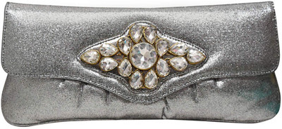 

Jewellerkaka Casual Silver, Grey, Gold Clutch, Gold;grey;silver