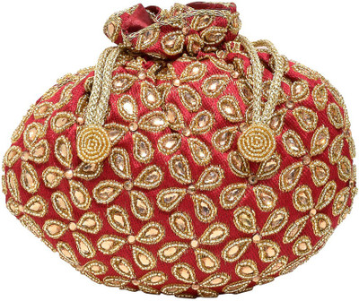 

Jewellerkaka Casual Red, Yellow Clutch