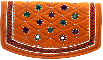 

Haastika Casual Orange Clutch