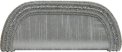 

Jewellerkaka Casual Grey, Silver Clutch
