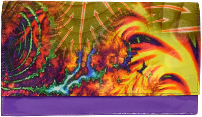 

Jewellerkaka Casual Purple, Yellow, Orange Clutch, Orange;purple;yellow
