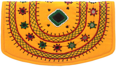 

Haastika Casual Yellow Clutch