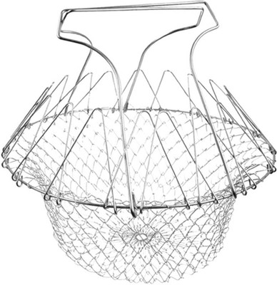 Bruzone Collapsible Strainer(Silver Pack of 1)