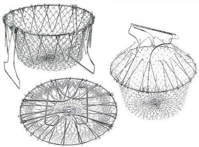 

Bruzone Collapsible Strainer(Silver Pack of 1)