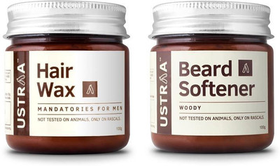 

Ustraa By Happily Unmarried Beard Softener & Hair Wax-Pack of 2(Set of 2)