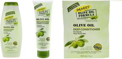 

Palmer's Olive Oil Smoothing Shampoo+Conditioner+Hair Mask(Set of 3)