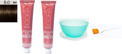 

Schwarzkopf Igora Royal Permanent Creme No. 5-0 Hair Color(Set of 4)