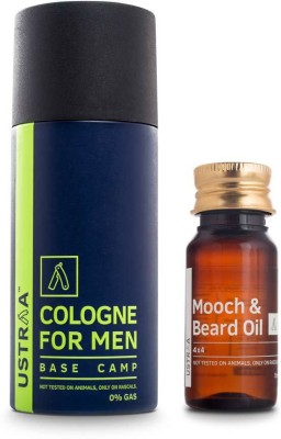 

Ustraa By Happily Unmarried Cologne Spray & Beard Oil 4x4- Pack of 2(Set of 2)