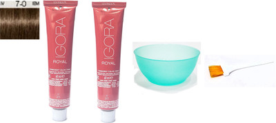 

Schwarzkopf Igora Royal Permanent Creme No. 7-0 Hair Color(Set of 4)
