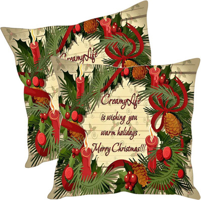 

Sleep Nature's Printed Cushions Cover(Pack of 2, 40.63 cm*40.63 cm, Multicolor)