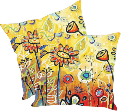 

Sleep Nature's Printed Cushions Cover(Pack of 2, 30.63 cm*30.63 cm, Multicolor)