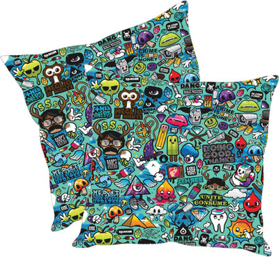 

Sleep Nature's Printed Cushions Cover(Pack of 2, 30.63 cm*30.63 cm, Multicolor)